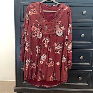 Vici Long Sleeve Floral Dress